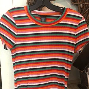 Stripe Ribbed Tee